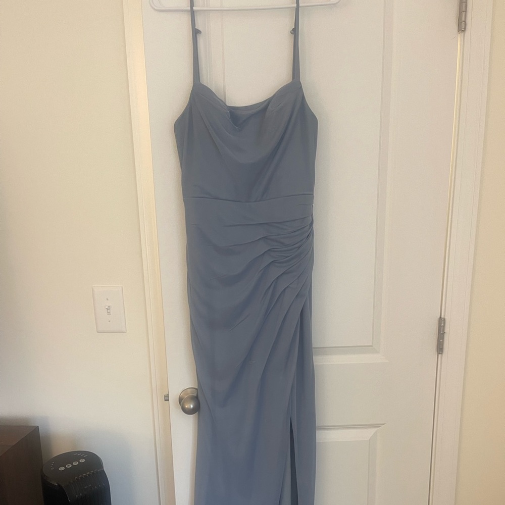 Azzazie Bridesmaid Dress - Dusty Blue size 6
